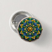 Broche Mandala Luxo - 01 缶バッジ (正面&裏面)
