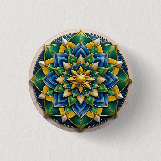 Broche Mandala Luxo - 01 缶バッジ (正面)