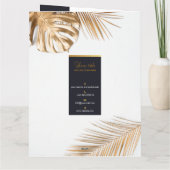 Brochure Bifold Bleu Or カード (裏面)