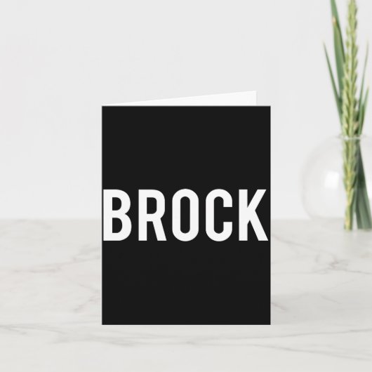 Brock - Cool New Funny Name Fan Gift Tee  カード (正面)