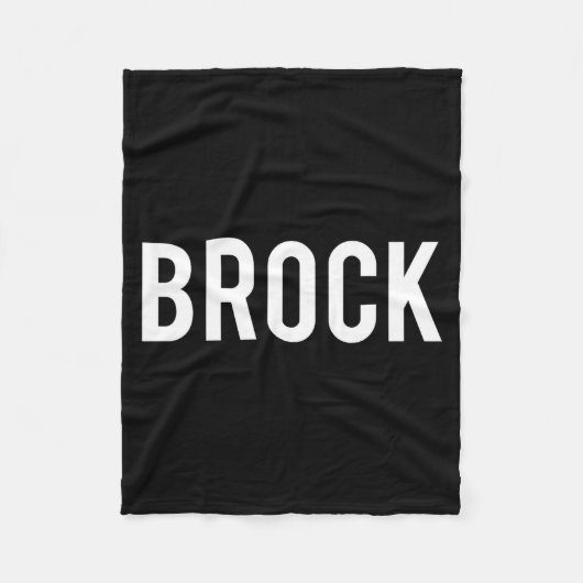 Brock - Cool New Funny Name Fan Gift Tee  フリースブランケット (正面)