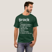 BROCK Definition Personalized Name Funny Gift Tシャツ (正面フル)