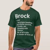 BROCK Definition Personalized Name Funny Gift Tシャツ (正面)