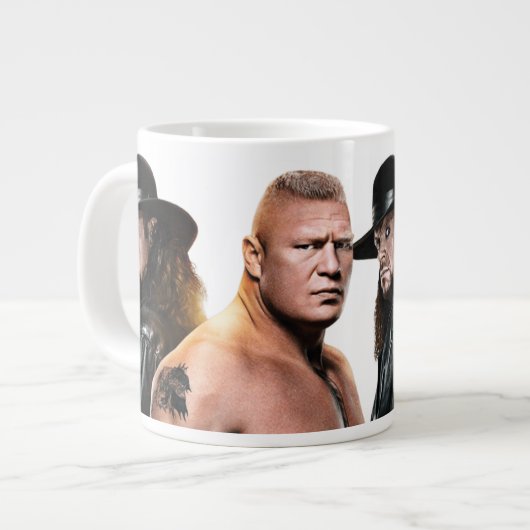 Brock Lesnar vs Undertakerのジャンボスペシャリティマグ ジャンボコーヒーマグカップ (正面左)