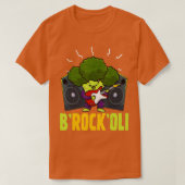 BRockOliブロッコリービーガンパンベジタリアン野菜V Tシャツ (デザイン正面)