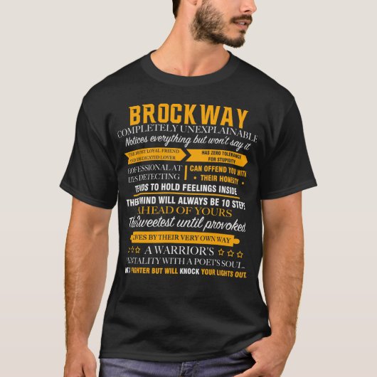 BROCKWAY完全に説明できない Tシャツ (正面)