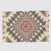 Broderie palestinienne traditionnelle ゴルフタオル (横)