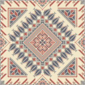 Broderie palestinienne traditionnelle シール (正面)