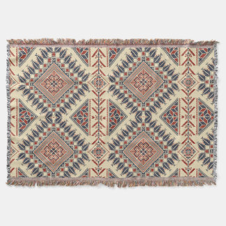 Broderie palestinienne traditionnelle スローブランケット