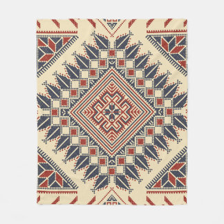 Broderie palestinienne traditionnelle フリースブランケット