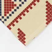Broderie palestinienne traditionnelle フリースブランケット (角)