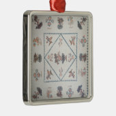 「Broderie Perseで」、c.1800 (、printe適用されるキルトにして下さい メタルオーナメント (右)