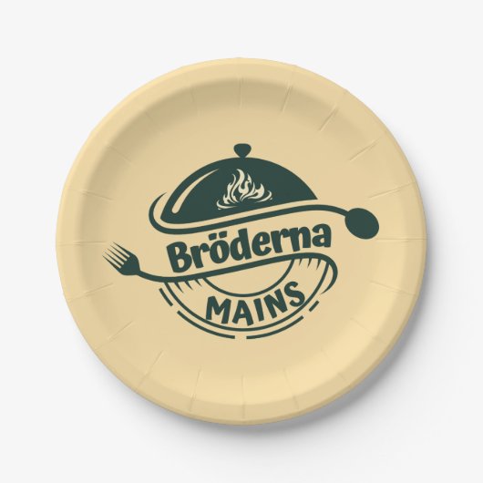 Bröderna Mains ペーパープレート (正面)