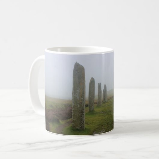 Brodgar (オークニー諸島島)のリング コーヒーマグカップ (正面左)