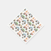 BRODIモンスタカラフルートラックボーイ誕生日 スタンダードカクテルナプキン (角)