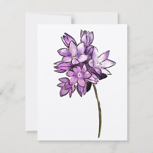 Brodiaeaの花 カード (正面)