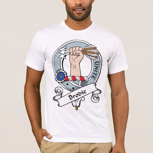 Brodieの一族は記章を付けます Tシャツ (正面)