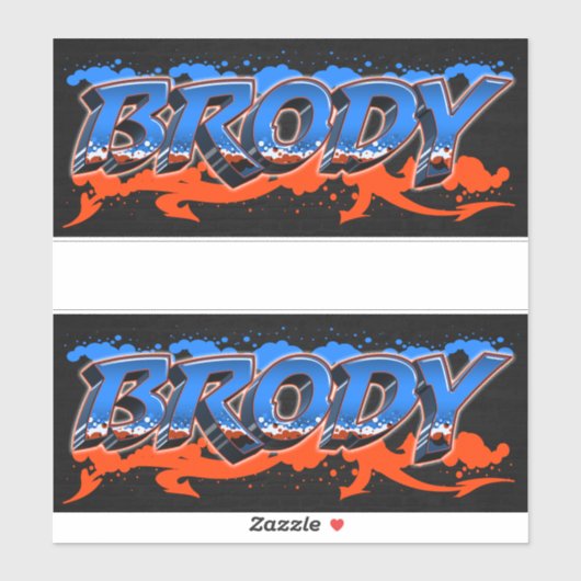 Brody Vorname Name Graffiti Aufkleber Sticker シール (シート)