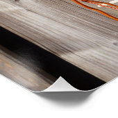 Broedkast vogelhuisje dat beklommen fubby's ポスター (コーナー)