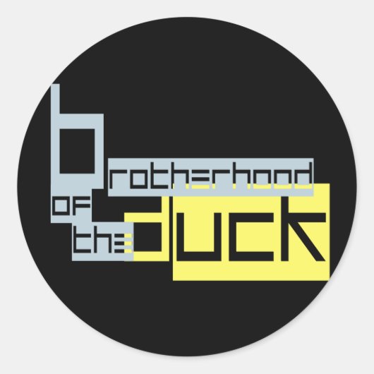 Brohoodのministickers ラウンドシール (正面)