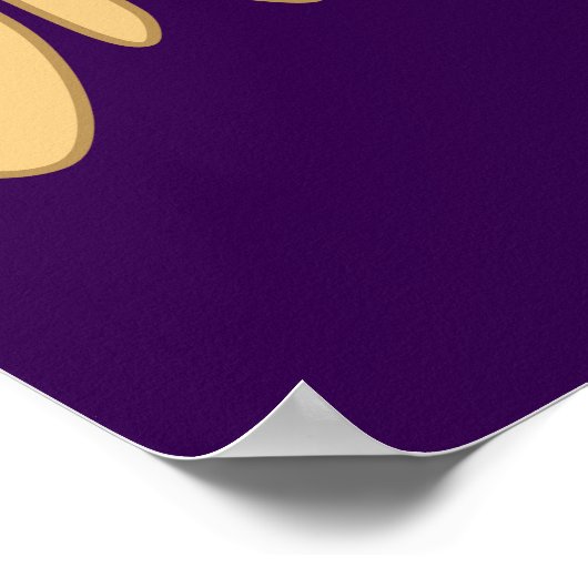 Broke But Educated Trophy Rainbow Design ポスター (角)