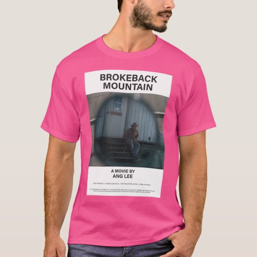 Brokeback Mountain Movie Poster ミニマル Etic Tシャツ (正面)