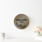 Broken ラウンド壁時計 (ホーム)