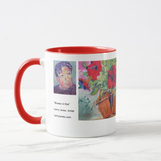 Broken 4 PAK Painting / Artist Larry Lerew マグカップ (左)