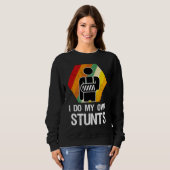 Broken Arm Hand Wrist Elbow Injury Get Well Soon スウェットシャツ (正面フル)