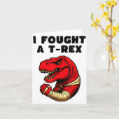 Broken Arm Recovery T-rex Kids Boys Dinosaur  カード (黄色い花)