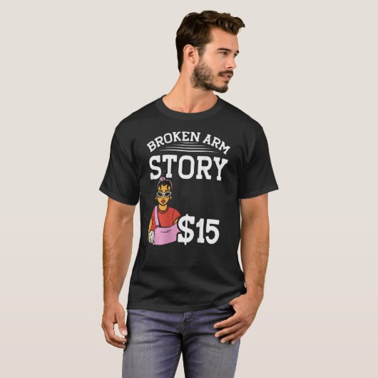 Broken Arm Story 15 BACKPRINT Broken Bone Tシャツ (正面フル)
