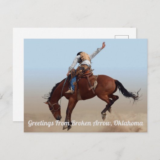 Broken Arrow, Oklahomaポストカードからの挨拶 ポストカード (正面/裏面)