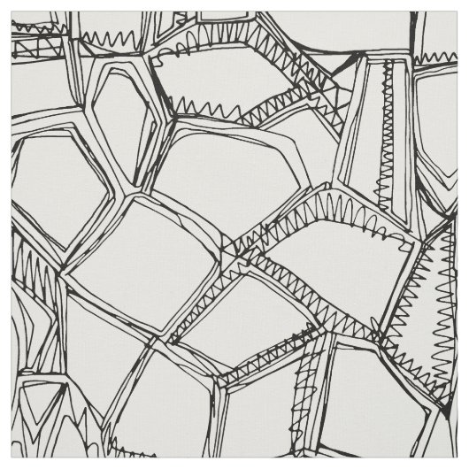 BROKEN Black off white ファブリック (見本)