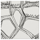 BROKEN Black off white ファブリック (クローズアップ)