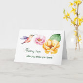 Broken Bone 考え of Youの花 カード (黄色い花)