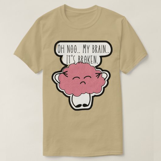 Broken brain tシャツ (デザイン正面)