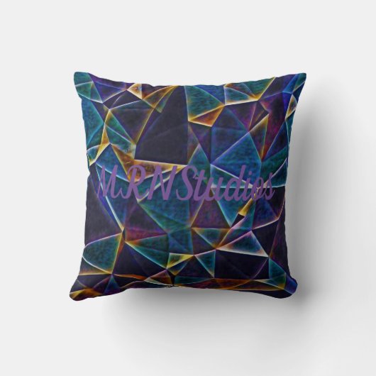 Broken Bubbles装飾用クッション クッション (裏面)