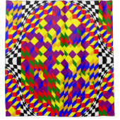 Broken Cube by Kenneth Yoncich シャワーカーテン (正面)