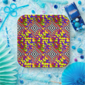 Broken Cube by Kenneth Yoncich ペーパープレート (パーティー)