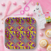 Broken Cube by Kenneth Yoncich ペーパープレート (パーティー)