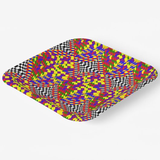 Broken Cube by Kenneth Yoncich ペーパープレート (傾斜あり)