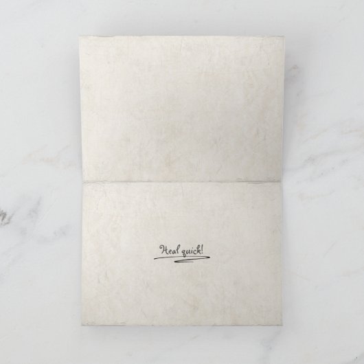 Broken femur encouragement カード (内部)