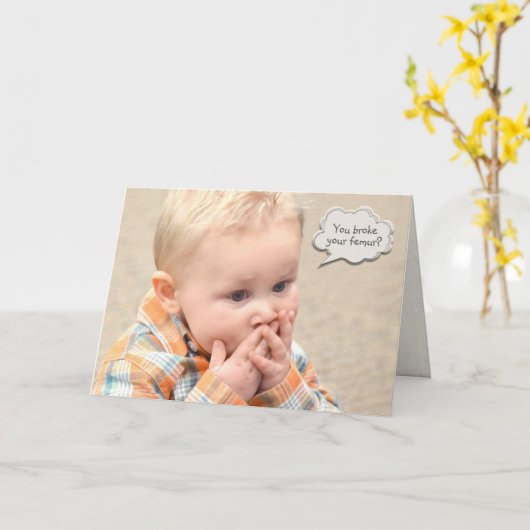 Broken femur encouragement カード (黄色い花)