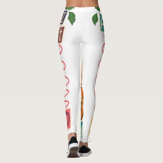 Broken Gingerbread Cookie – Funny Holiday Meltdown レギンス (裏面)