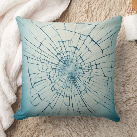 broken glass, cracked クッション (ブランケット)