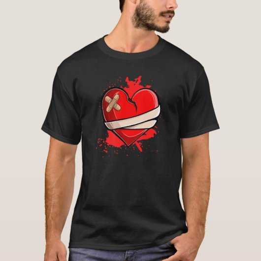 Broken Heart Breakup Divorce Ex Couple Tシャツ (正面)