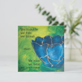 「Broken into Message」サポート・美しい・フラット・カード (スタンド正面)