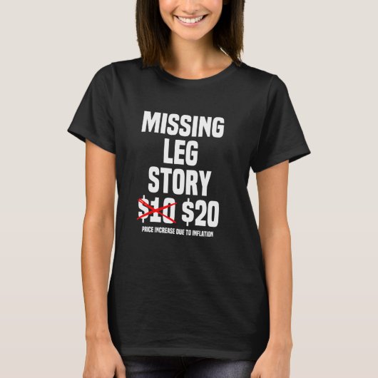 Broken Leg Story足首の膝の足傷害Get Well S Tシャツ (正面)