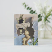 Broken People Are Not Fragile Vintage Collage ポストカード (スタンド正面)