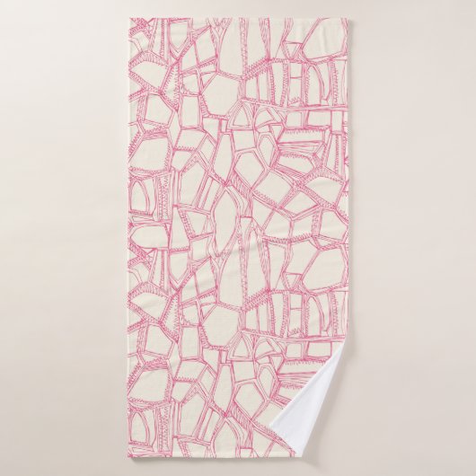 BROKEN PINK off white バスタオル (バスタオル)